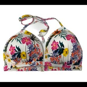New! Gianni Bini Floral Bikini Top size 36DDD